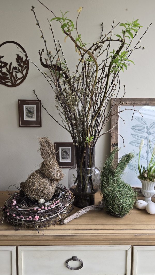Hase grashase heuhase gras heu Osterhase naturhase dekohase osterdeko deko natur dekoidee holzdeko naturdeko im Mrs Greenery Shop bestellen kaufen