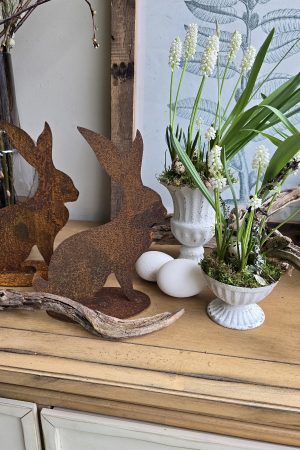 Hase rosthase rost Osterhase naturhase dekohase osterdeko deko natur dekoidee holzdeko naturdeko im Mrs Greenery Shop bestellen kaufen