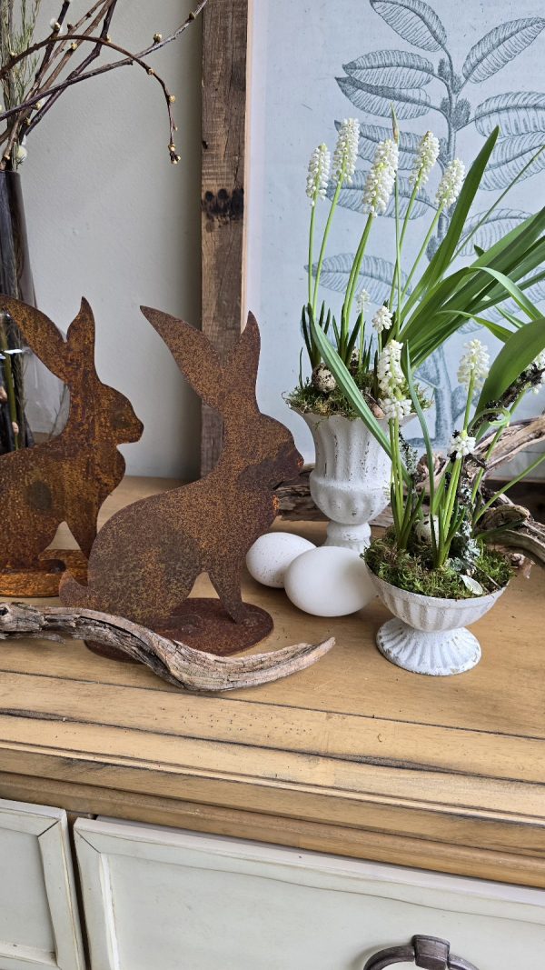 Hase rosthase rost Osterhase naturhase dekohase osterdeko deko natur dekoidee holzdeko naturdeko im Mrs Greenery Shop bestellen kaufen