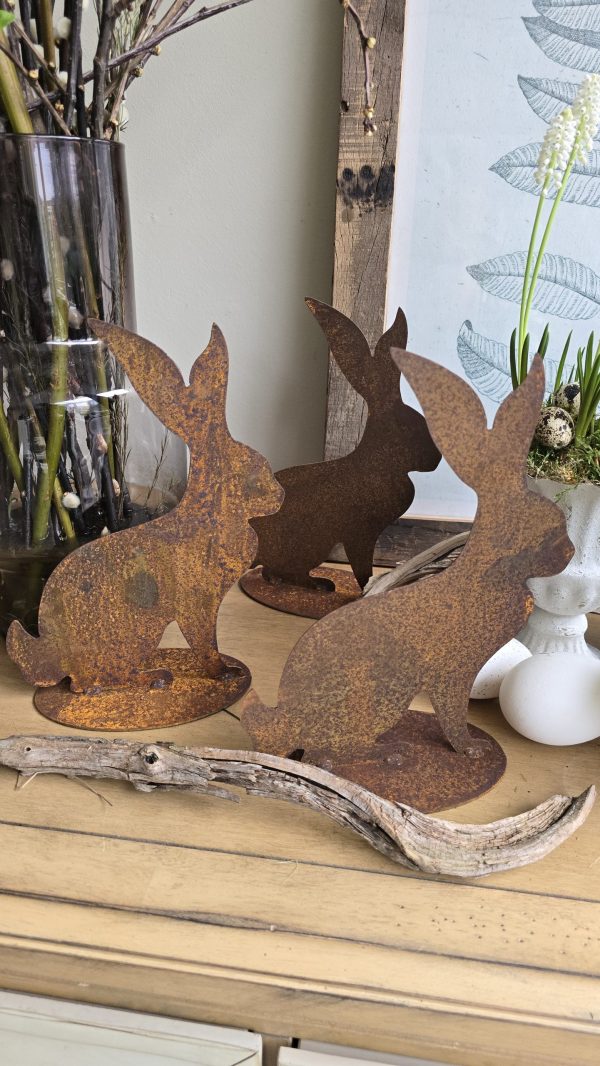 Hase rosthase rost Osterhase naturhase dekohase osterdeko deko natur dekoidee holzdeko naturdeko im Mrs Greenery Shop bestellen kaufen
