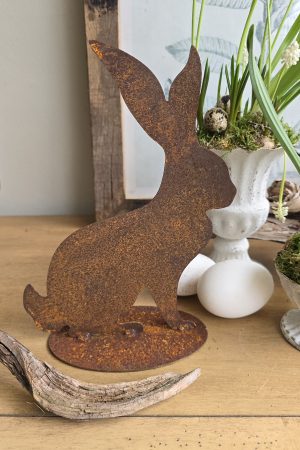 Hase rosthase rost Osterhase naturhase dekohase osterdeko deko natur dekoidee holzdeko naturdeko im Mrs Greenery Shop bestellen kaufen