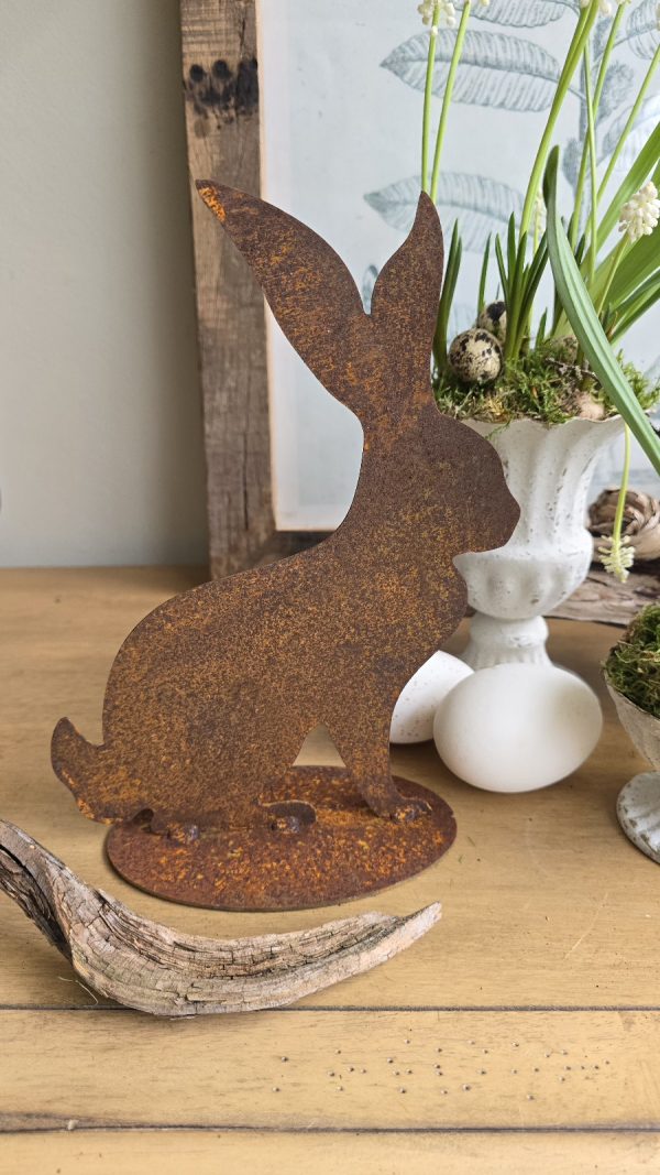 Hase rosthase rost Osterhase naturhase dekohase osterdeko deko natur dekoidee holzdeko naturdeko im Mrs Greenery Shop bestellen kaufen