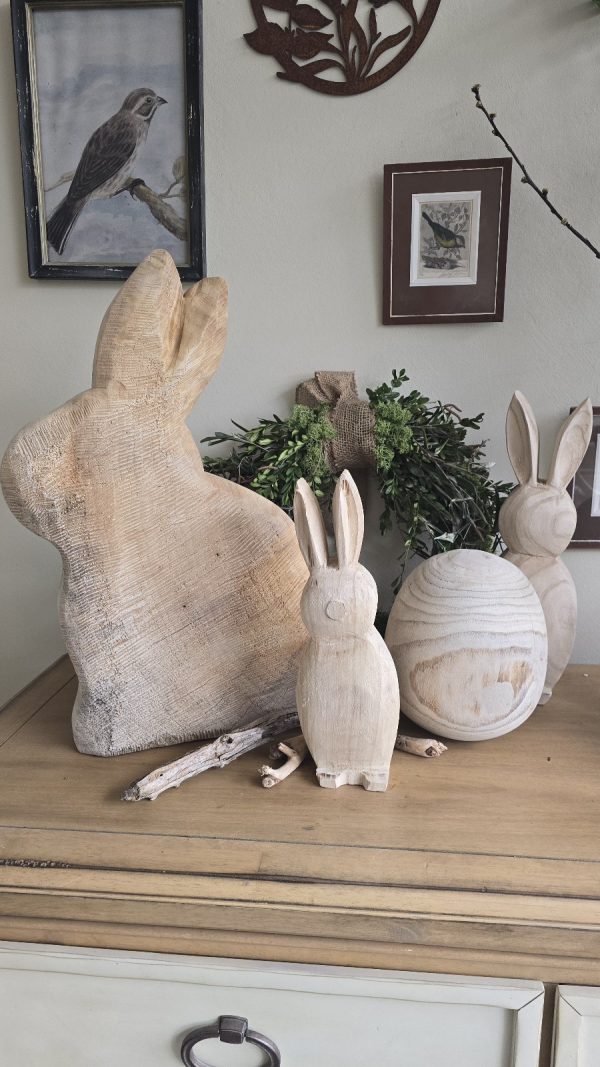 Hase Holzhase Osterhase Vollholz Pappel Pappelholz Pappelhase naturhase dekohase handarbeit osterdeko deko natur dekoidee holzdeko naturdeko im Mrs Greenery Shop bestellen kaufen