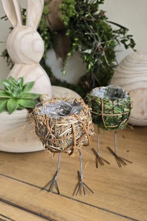 osternest nest küken osterdeko deko natur dekoidee holzdeko naturdeko im Mrs Greenery Shop bestellen kaufen