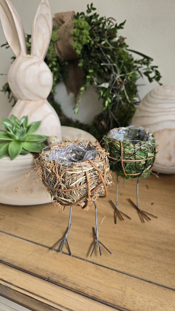 osternest nest küken osterdeko deko natur dekoidee holzdeko naturdeko im Mrs Greenery Shop bestellen kaufen