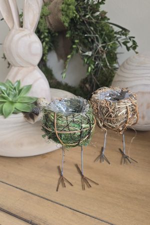 osternest nest küken osterdeko deko natur dekoidee holzdeko naturdeko im Mrs Greenery Shop bestellen kaufen