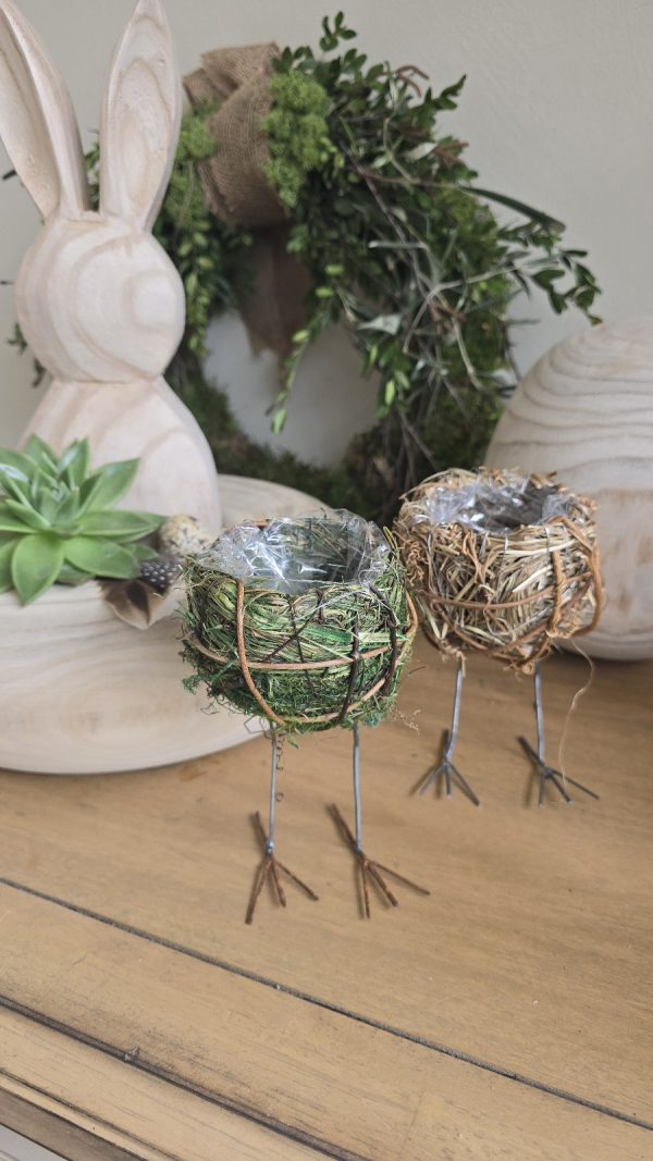 osternest nest küken osterdeko deko natur dekoidee holzdeko naturdeko im Mrs Greenery Shop bestellen kaufen