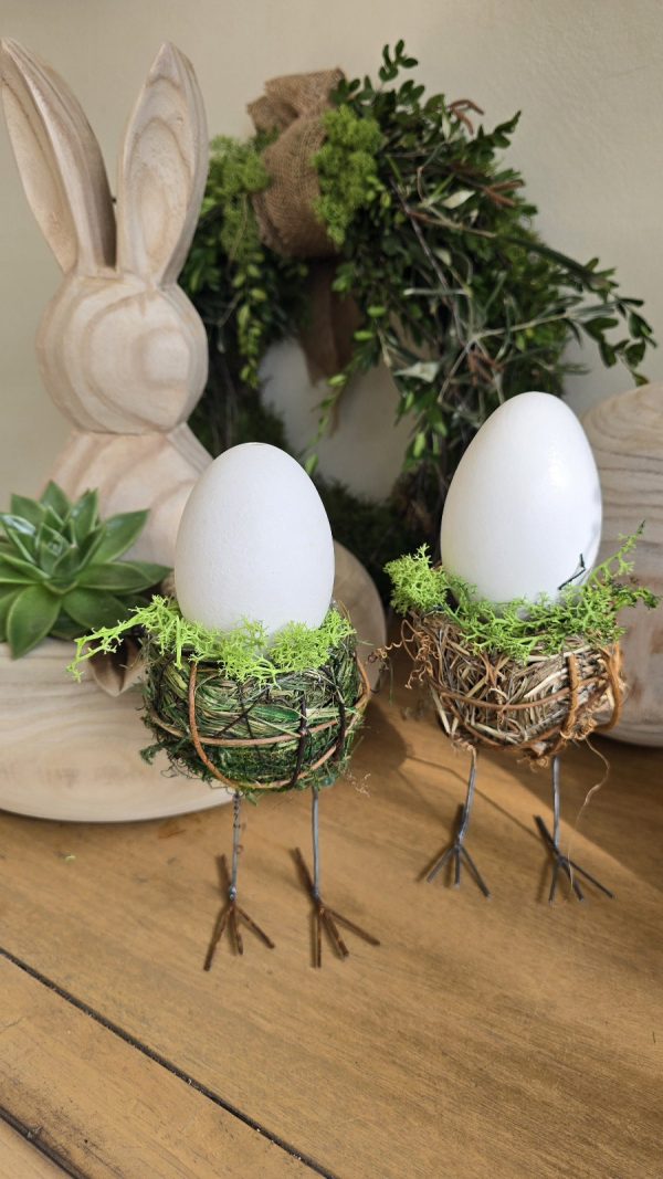 osternest nest küken osterdeko deko natur dekoidee holzdeko naturdeko im Mrs Greenery Shop bestellen kaufen