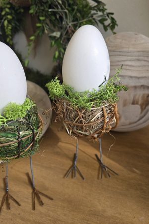 osternest nest küken osterdeko deko natur dekoidee holzdeko naturdeko im Mrs Greenery Shop bestellen kaufen