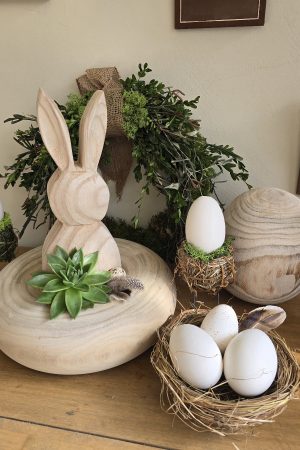 osternest nest küken osterdeko deko natur dekoidee holzdeko naturdeko im Mrs Greenery Shop bestellen kaufen