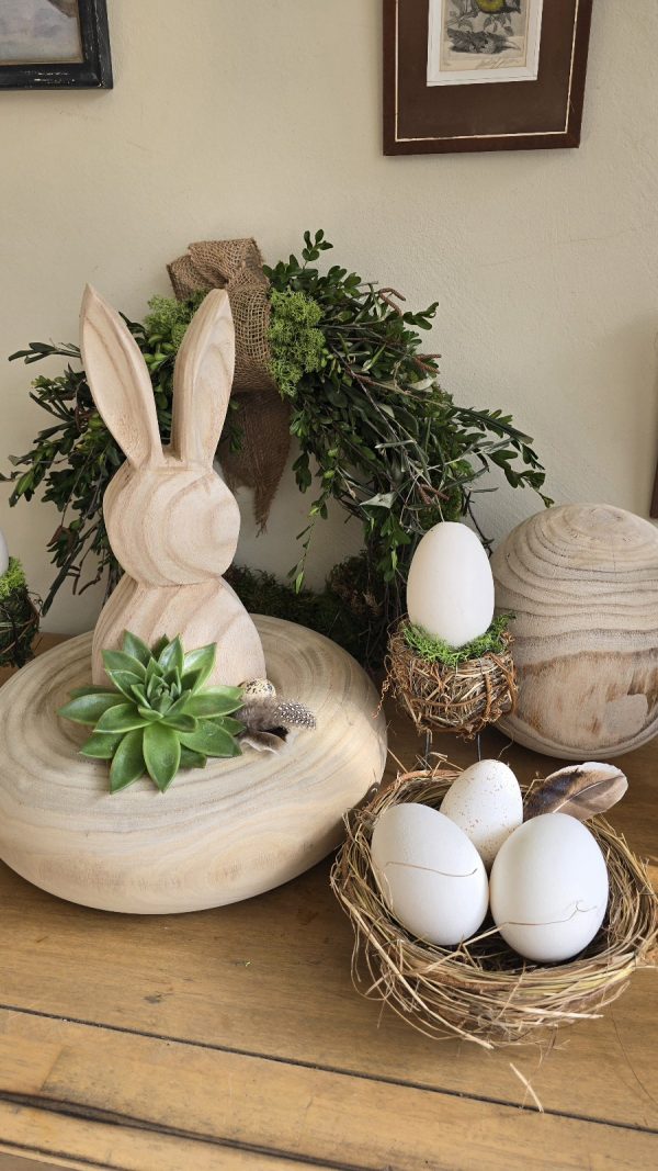 osternest nest küken osterdeko deko natur dekoidee holzdeko naturdeko im Mrs Greenery Shop bestellen kaufen