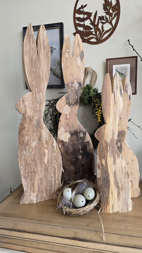 Hase Holzhase Osterhase Vollholz Pappel Pappelholz Pappelhase naturhase dekohase handarbeit osterdeko deko natur dekoidee holzdeko naturdeko im Mrs Greenery Shop bestellen kaufen