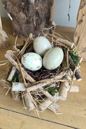 Nest Osternest Naturnest dekoidee holzdeko naturdeko im Mrs Greenery Shop bestellen kaufen