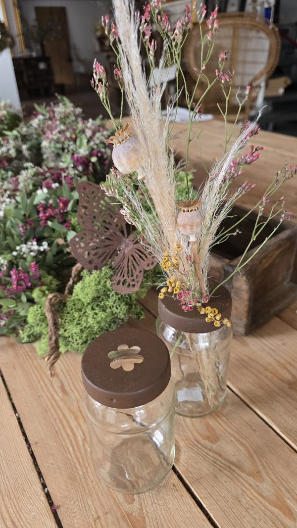 glas mit steckhilfe frischblumen trockenblumen gläser im mrs greenery shop bestellen kaufen