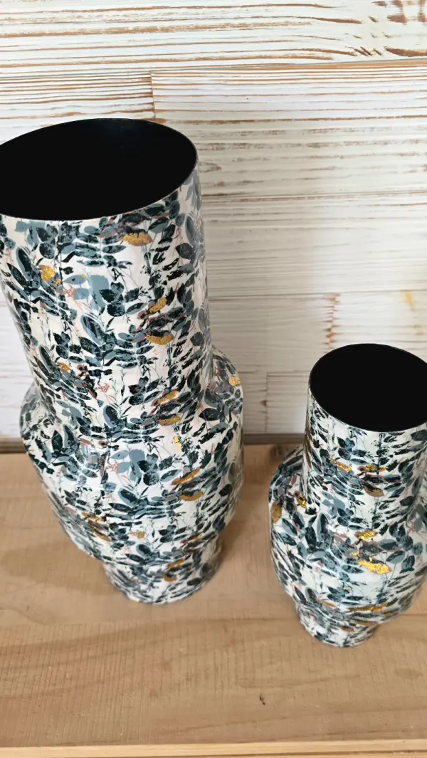 Metall-Vase Greenery 39cm