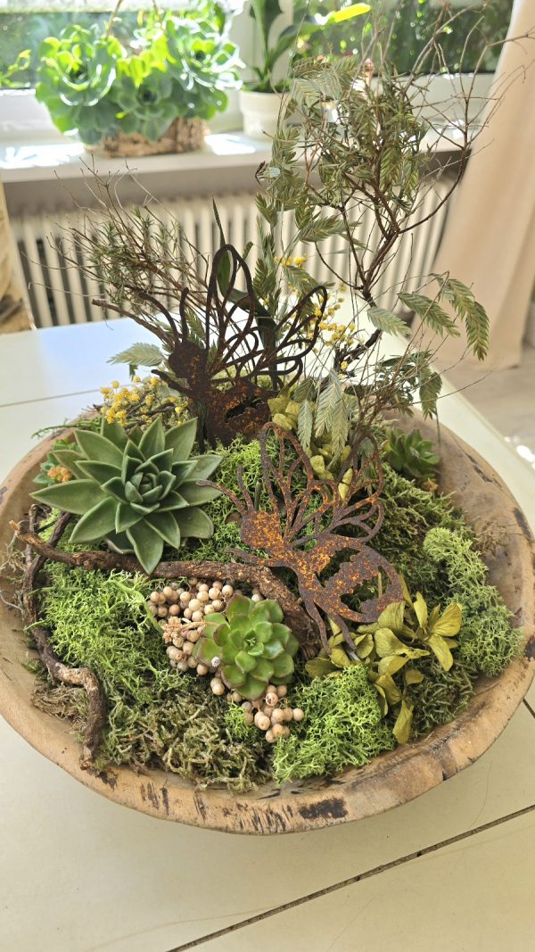 rostdeko rost deko metalldeko biene hummel im mrs greenery Shop bestellen kaufen naturdeko