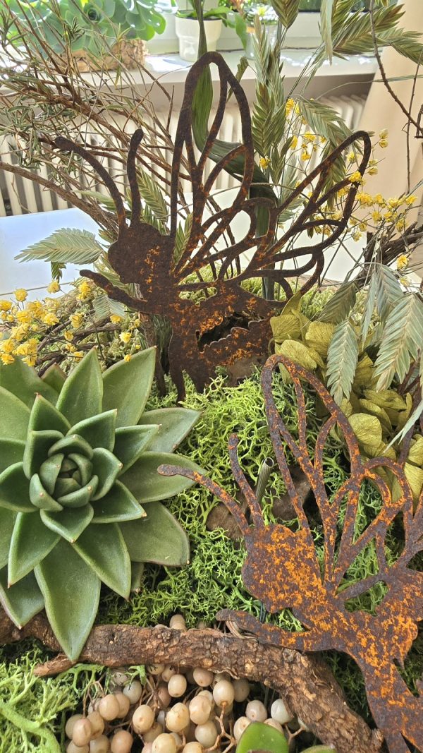 rostdeko rost deko metalldeko biene hummel im mrs greenery Shop bestellen kaufen naturdeko
