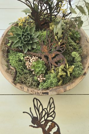 rostdeko rost deko metalldeko biene hummel im mrs greenery Shop bestellen kaufen naturdeko