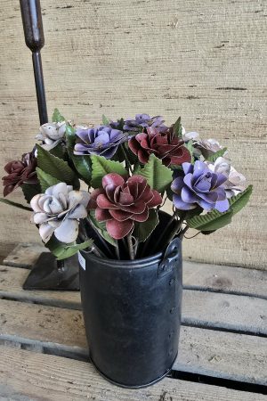 blume metallblume metalldeko rostdeko blüte im mrs greenery shop bestellen kaufen