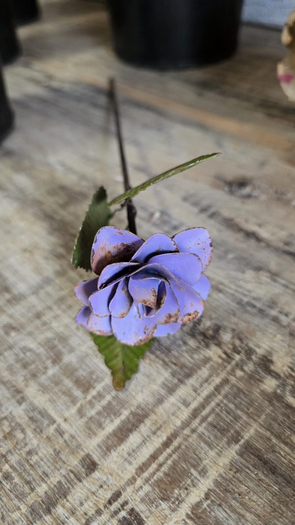 blume metallblume metalldeko rostdeko blüte im mrs greenery shop bestellen kaufen