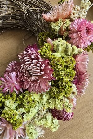 Trockenblume crsipum creme grün rot bordeaux getrocknet bund im Mrs Greenery Shop bestellen kaufen