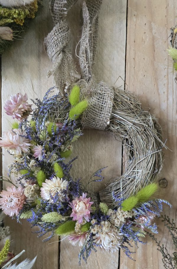 Trockenblumenkranz Kränze fertig gebunden kranz sommerkranz Dekokranz deko im Mrs Greenery Shop bestellen kaufen naturdeko