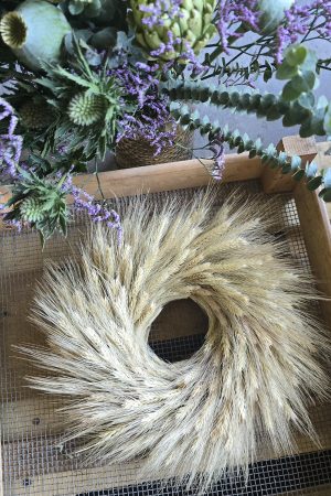 Trockenblumenkranz Kränze fertig gebunden kranz sommerkranz Dekokranz deko im Mrs Greenery Shop bestellen kaufen naturdeko getreidekranz