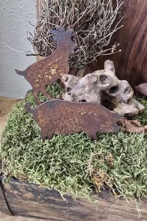 Roststecker Dekostecker Rostdeko Tiere Rosttiere Metalldeko im Mrs Greenery Shop bestellen kaufen
