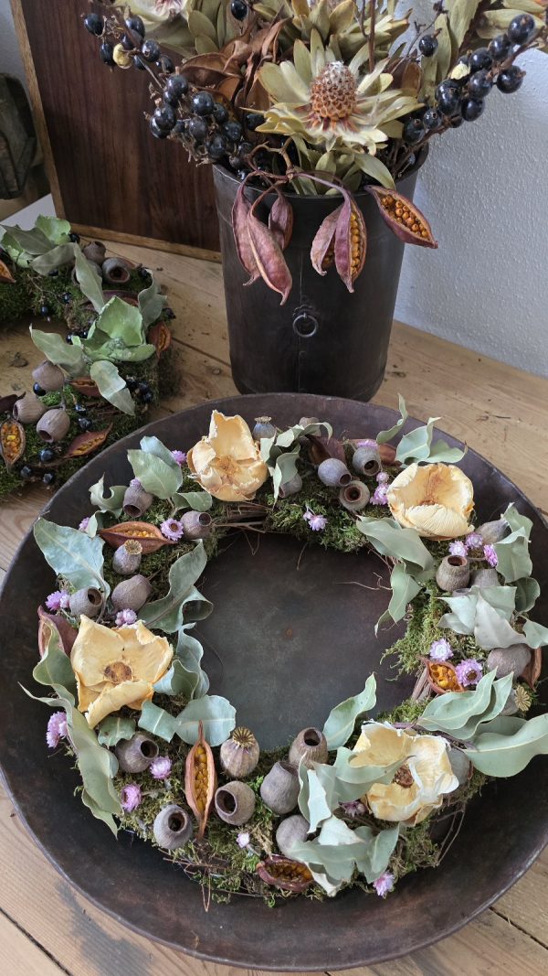 Trockenblumenkranz Kränze fertig gebunden kranz sommerkranz Dekokranz deko im Mrs Greenery Shop bestellen kaufen naturdeko