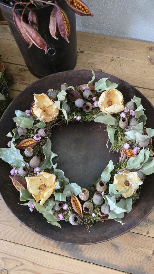 Trockenblumenkranz Kränze fertig gebunden kranz sommerkranz Dekokranz deko im Mrs Greenery Shop bestellen kaufen naturdeko