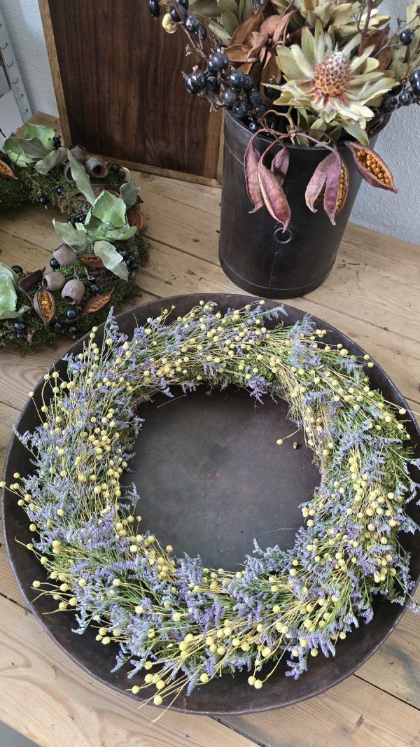 Trockenblumenkranz Kränze fertig gebunden kranz sommerkranz Dekokranz deko im Mrs Greenery Shop bestellen kaufen naturdeko