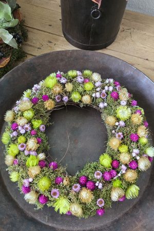 Trockenblumenkranz Kränze fertig gebunden kranz sommerkranz Dekokranz deko im Mrs Greenery Shop bestellen kaufen naturdeko