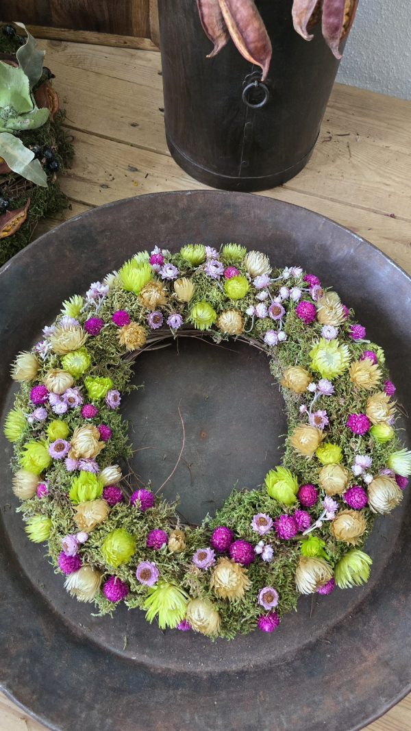 Trockenblumenkranz Kränze fertig gebunden kranz sommerkranz Dekokranz deko im Mrs Greenery Shop bestellen kaufen naturdeko