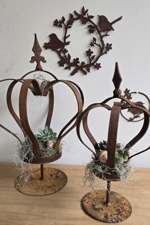 krone rostkrone metallkrone dekokrone rostdeko im mrs greenery shop bestellen kaufen
