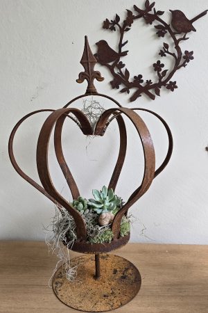 krone rostkrone metallkrone dekokrone rostdeko im mrs greenery shop bestellen kaufen