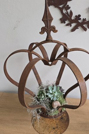 krone rostkrone metallkrone dekokrone rostdeko im mrs greenery shop bestellen kaufen