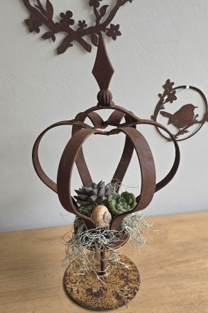 krone rostkrone metallkrone dekokrone im mrs greenery shop bestellen kaufen