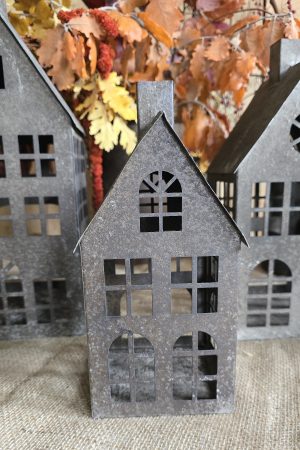 dekohaus metallhaus rosthaus lichthaus weihnachtsdeko haus kerzen im mrs greenery shop bestellen kaufen