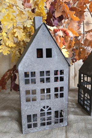 dekohaus metallhaus rosthaus lichthaus weihnachtsdeko haus kerzen im mrs greenery shop bestellen kaufen