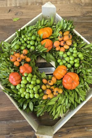 Kranz Früchtekranz Herbstkranz Kränze im Mrs greenery shop bestellen kaufen
