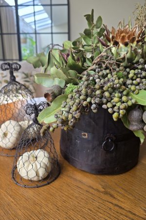 topf metalltop vintage antik dunel braun schwarz im mrs greenery shop bestellen kaufen