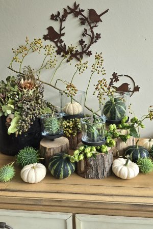 holz Windlicht Eiche natur Rinde Windlichter aus Holz mit Glas im Mrs greenery Shop bestellen kaufen
