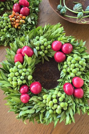Kranz Früchtekranz Herbstkranz Kränze im Mrs greenery shop bestellen kaufen