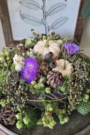 kranz kränze weidekranz grau braun herbstdeko dekokranz im mrs greenery shop bestellen kaufen