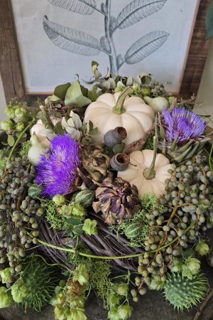 kranz kränze weidekranz grau braun herbstdeko dekokranz im mrs greenery shop bestellen kaufen