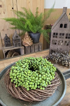 Kranz Früchtekranz Beerenkranz grün Herbstkranz Kränze im Mrs greenery shop bestellen kaufen