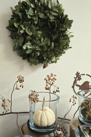 Kranz Steineiche Herbstkranz Kränze im Mrs greenery shop bestellen kaufen