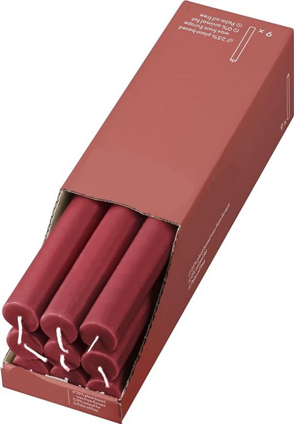 Stabkerze Kerzen Adventskranzkerzen bordeauxrot rot Mrs Greenery Shop bestellen kaufen