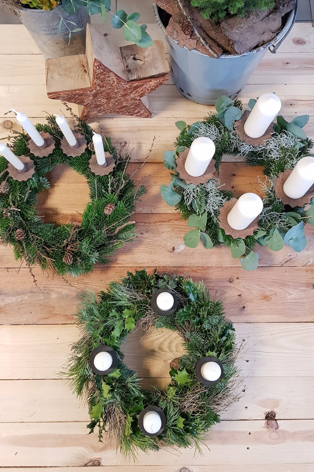 DIY Adventskranz mit Eukalyptus | DIY, Blumen & Naturdeko
