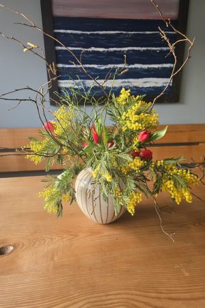 minosa frisch gelb blumen fruehlingsdeko herbstdeko osterdeko deko dekoidee mrs greenery shop bestellen kaufen mimosa frisch